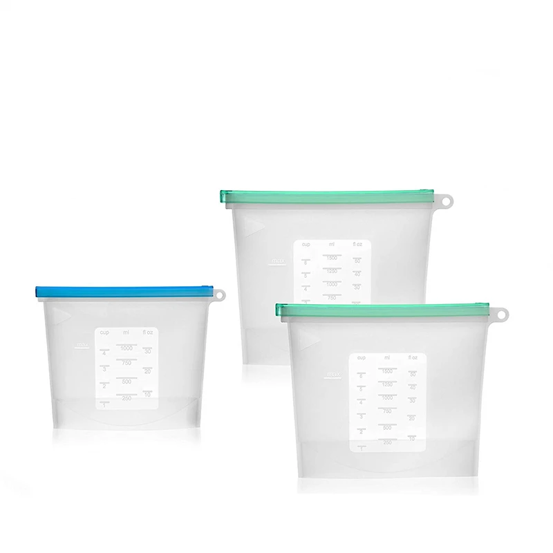 1000 мл 1500 кухонный силиконовый прибор для хранения фруктов мешок многоразовые