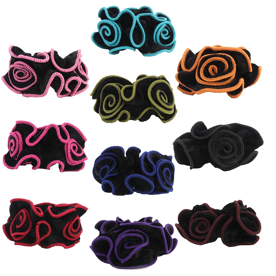 Бархат резинка для волос женщин аксессуары девочек резинки в Корейском стиле