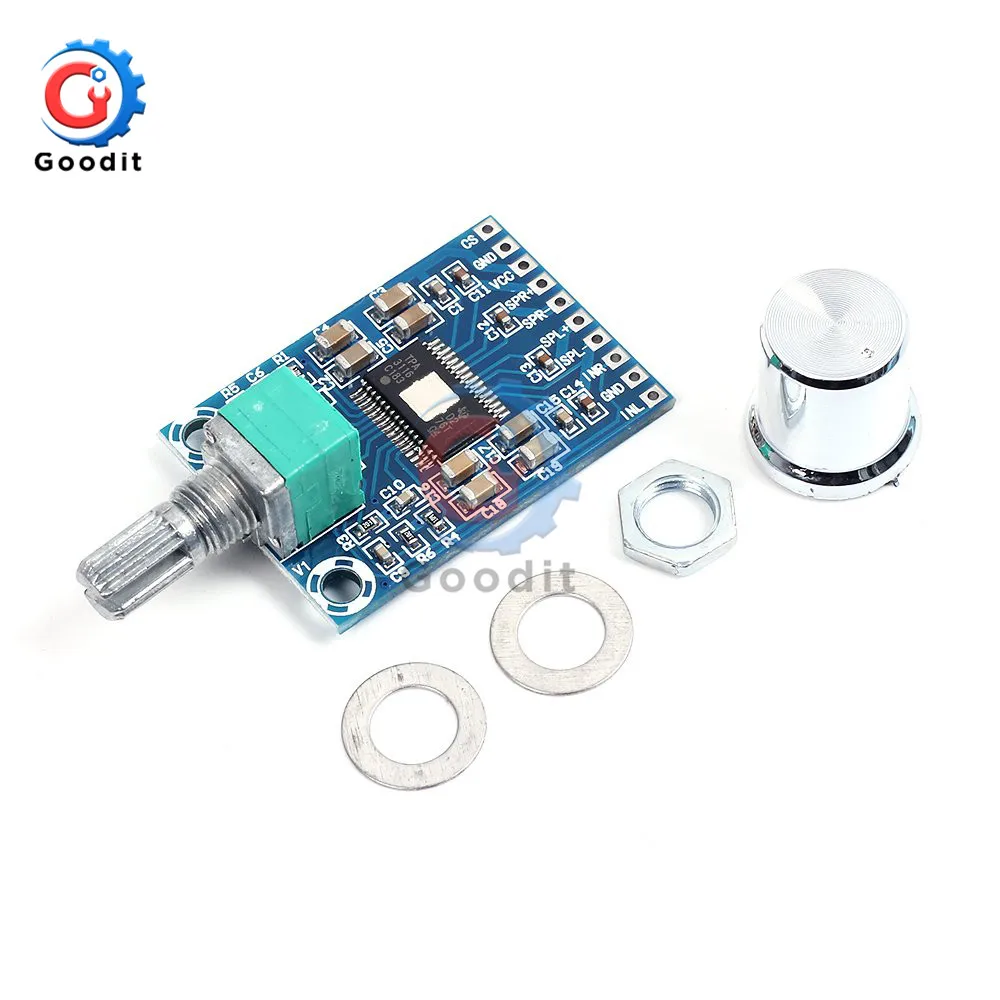 TPA3116 D2 модуль усилителя 2X50W плата цифрового стерео аудио DC 12-24V w/потенциометр с