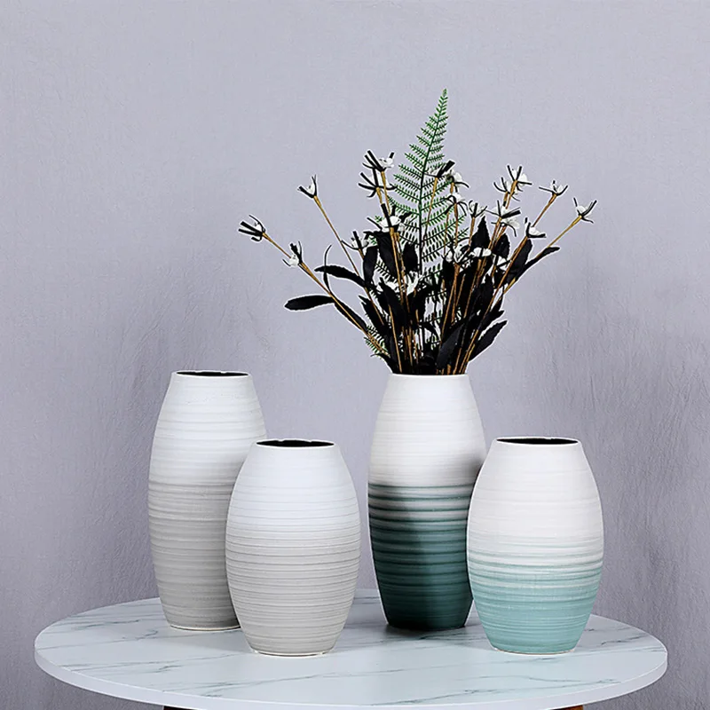 Nordic Morandi Керамика ваза Творческий сушенный цветочный горшок цветы фарфоровый