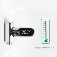 bathroom shower faucets led display screen temperature meter monitor home hot tub baby bathing temperature tester 360%c2%b0 rotating