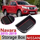 Для Nissan Navara NP300 D23 2015  2019, центральный подлокотник, контейнер для хранения, хранения, поддержания порядка, автомобильный Органайзер, аксессуары 2016 2017 2018