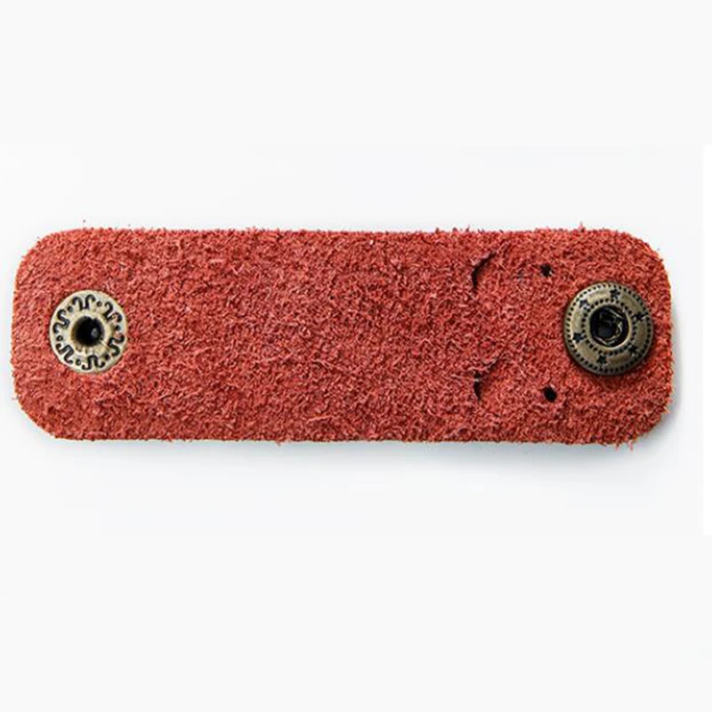 

Cartoon Portable Earphone Cable Line Holder Mini Leather Storage Travel Accessories Reusable In-ear Headset Anti-winding Storage