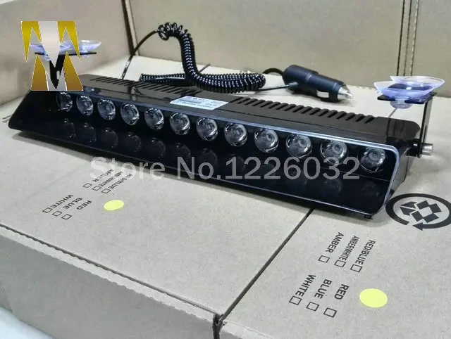 СВЕТОДИОДНЫЕ сигнальные мигающие огни на лобовое стекло 24 Вт 12 дюймов |