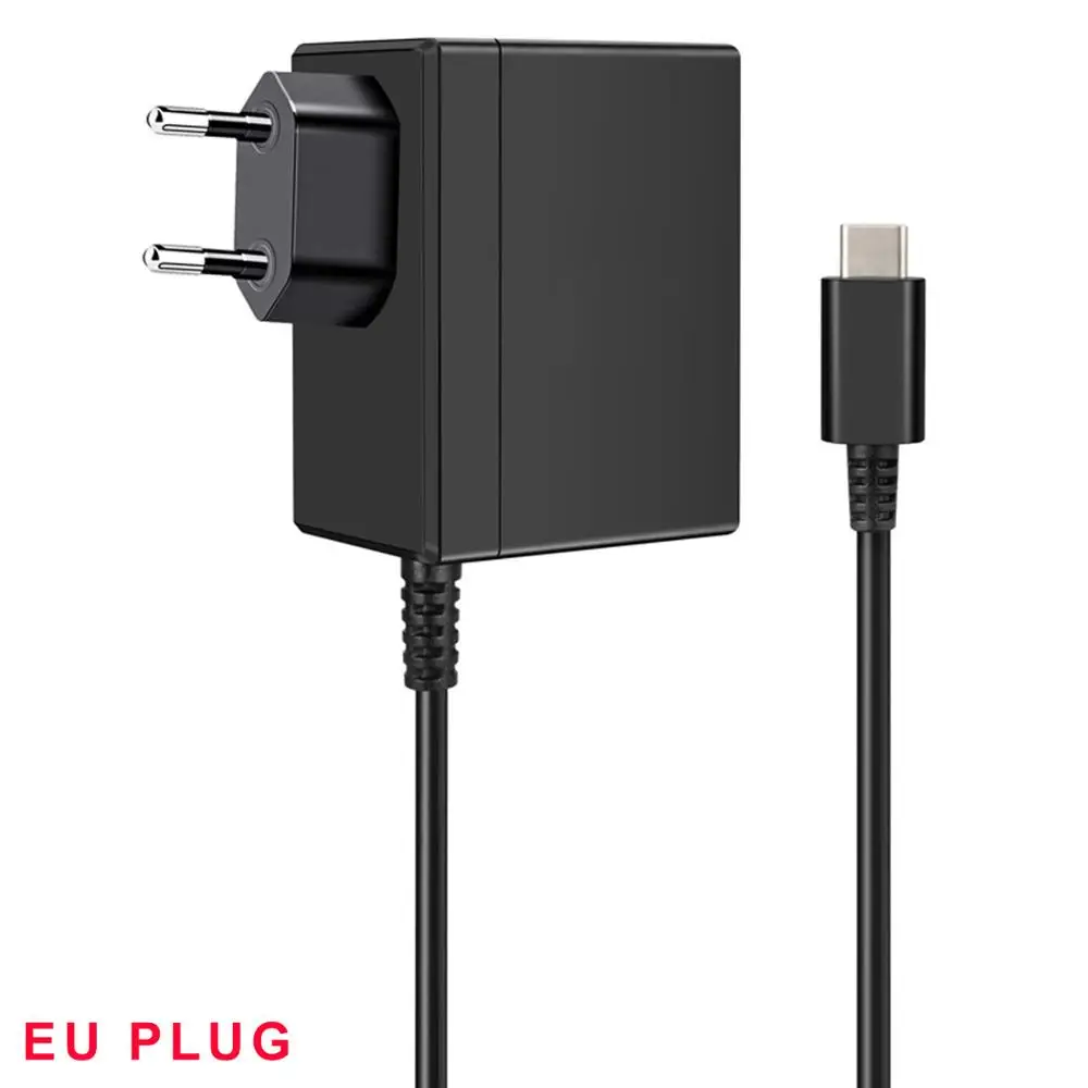 US-Plug Адаптер переменного тока с вилкой US/EU, быстрое зарядное устройство для переключателя kingd NS 15 в 2.6A, зарядное устройство для консоли переключения, поддержка ТВ-модели, аксессуары для игр - Цвет: US-Plug