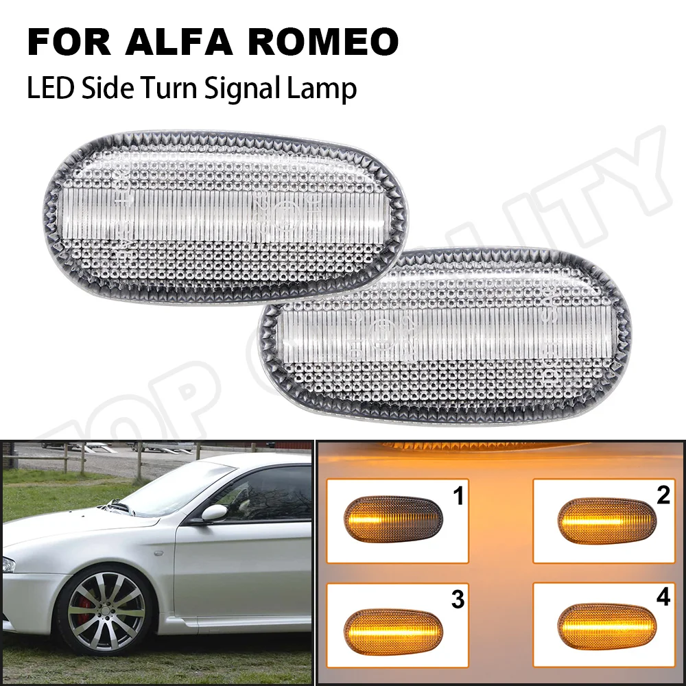 Для Alfa Romeo 08 18 147 ввиде горшка 01 10 GT Fiat 07 14 светодиодный боковые габаритные