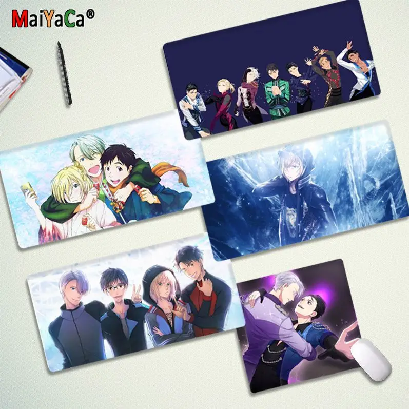

MaiYaCa Yuri on Ice Высокое качество большой коврик для мыши компьютерный коврик Размер для Cs Go LOL игровой пк компьютер ноутбук
