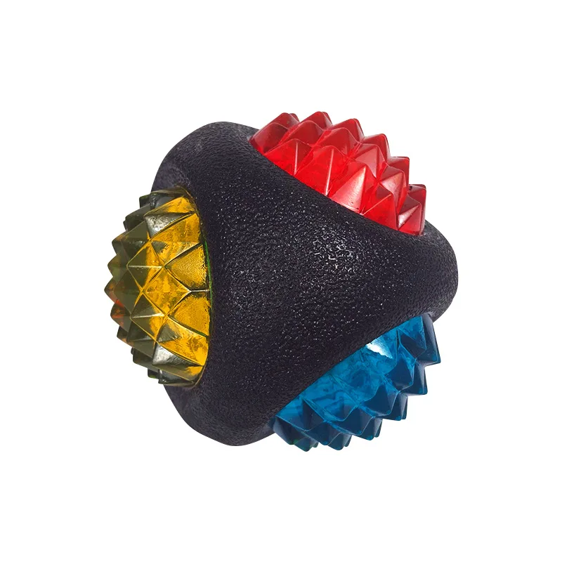 

British imported dog toy flash bone 4 color medium and large dog molar tooth cleaning ball for Amazon