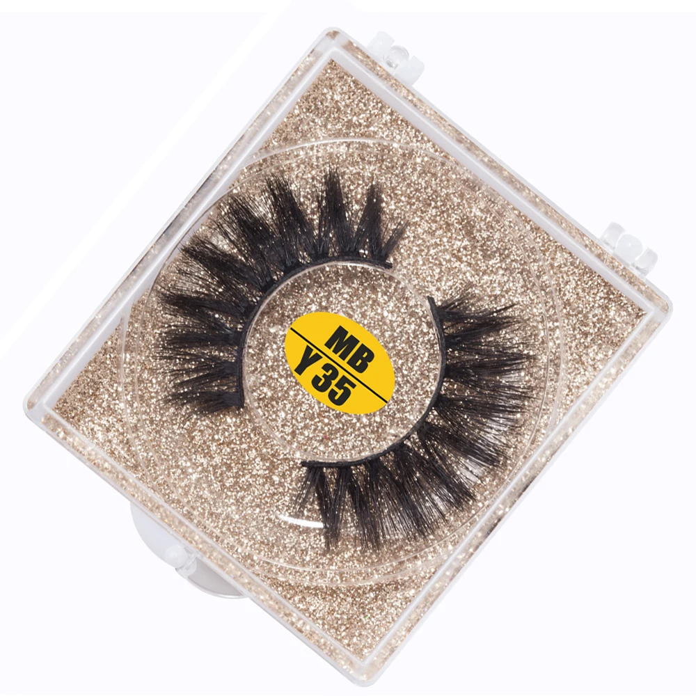 

MB New 1 pairs natural false eyelashes fake lashes long makeup 3d mink lashes extension eyelash mink eyelashes MB-Y