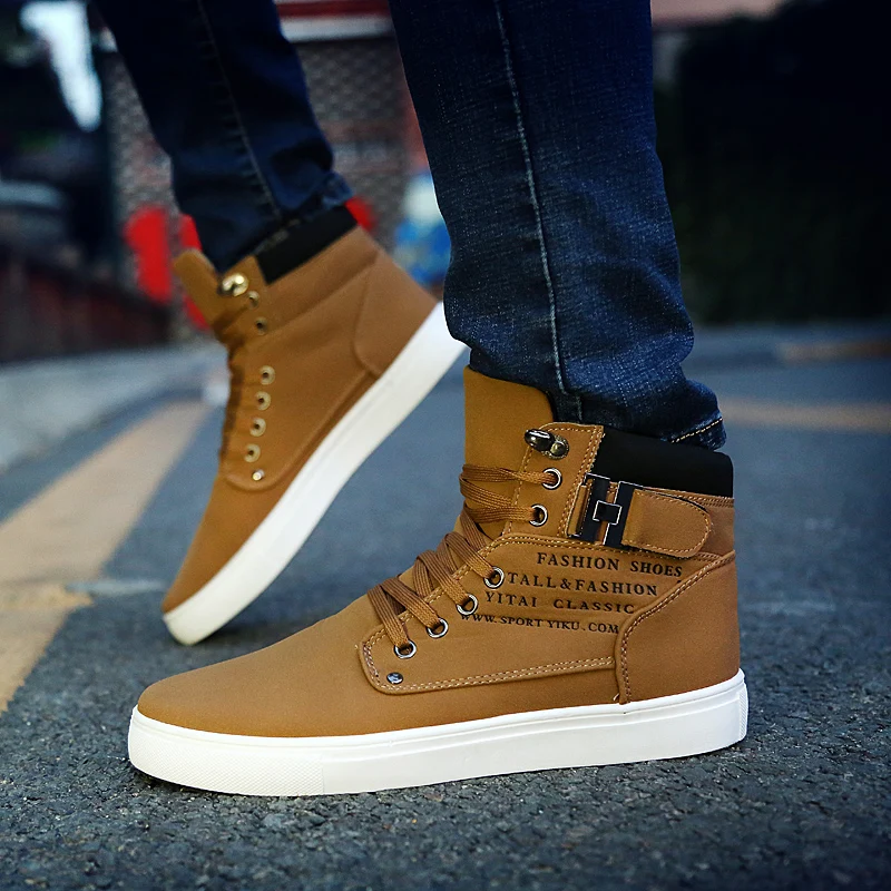 

Ankle boots warm men Casual Shoes Lace-up men shoes 2020 new arrival fashion Men Sneakers men size 39-46 Sapato Masculino