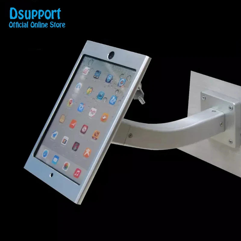 Offerte Misura Per IPad Mini 12345 Nuovo Tablet Pc Display Supporto Per Montaggio A Parete Supporto Di Sicurezza Braccio In Metallo Bloccato Sicuro