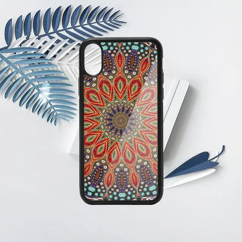 

COLORFUL MANDALA aesthetics Phone Case PC for iPhone 11 12 pro XS MAX 8 7 6 6S Plus X 5S SE 2020 XR