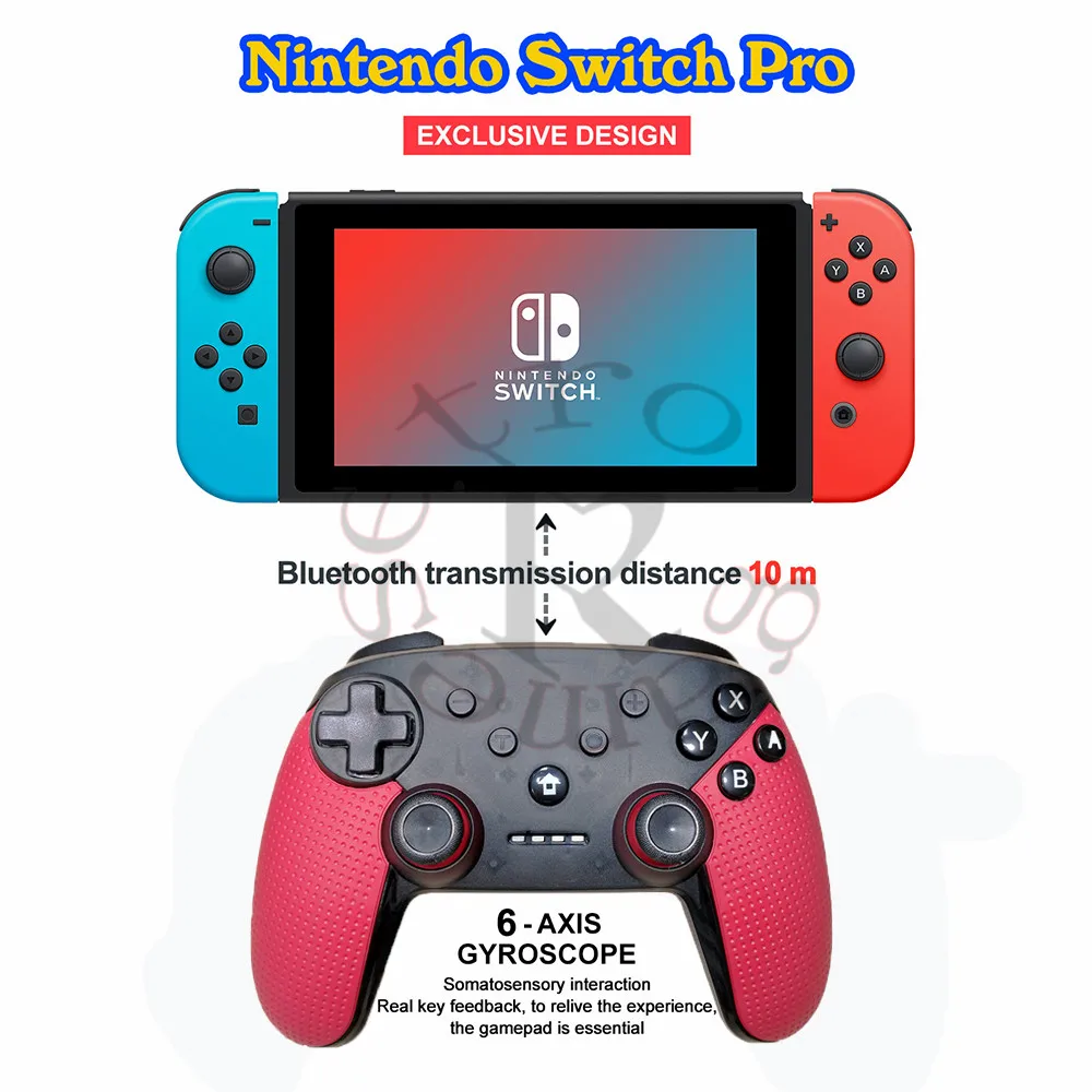2 шт. беспроводной геймпад переключатель Pro контроллер Bluetooth Джойстик с NFC для Nintendo