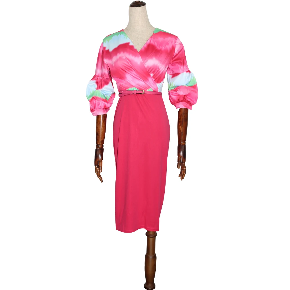 Южноафриканские платья с принтом для женщин 2019 Анкара Платья Летние Базен