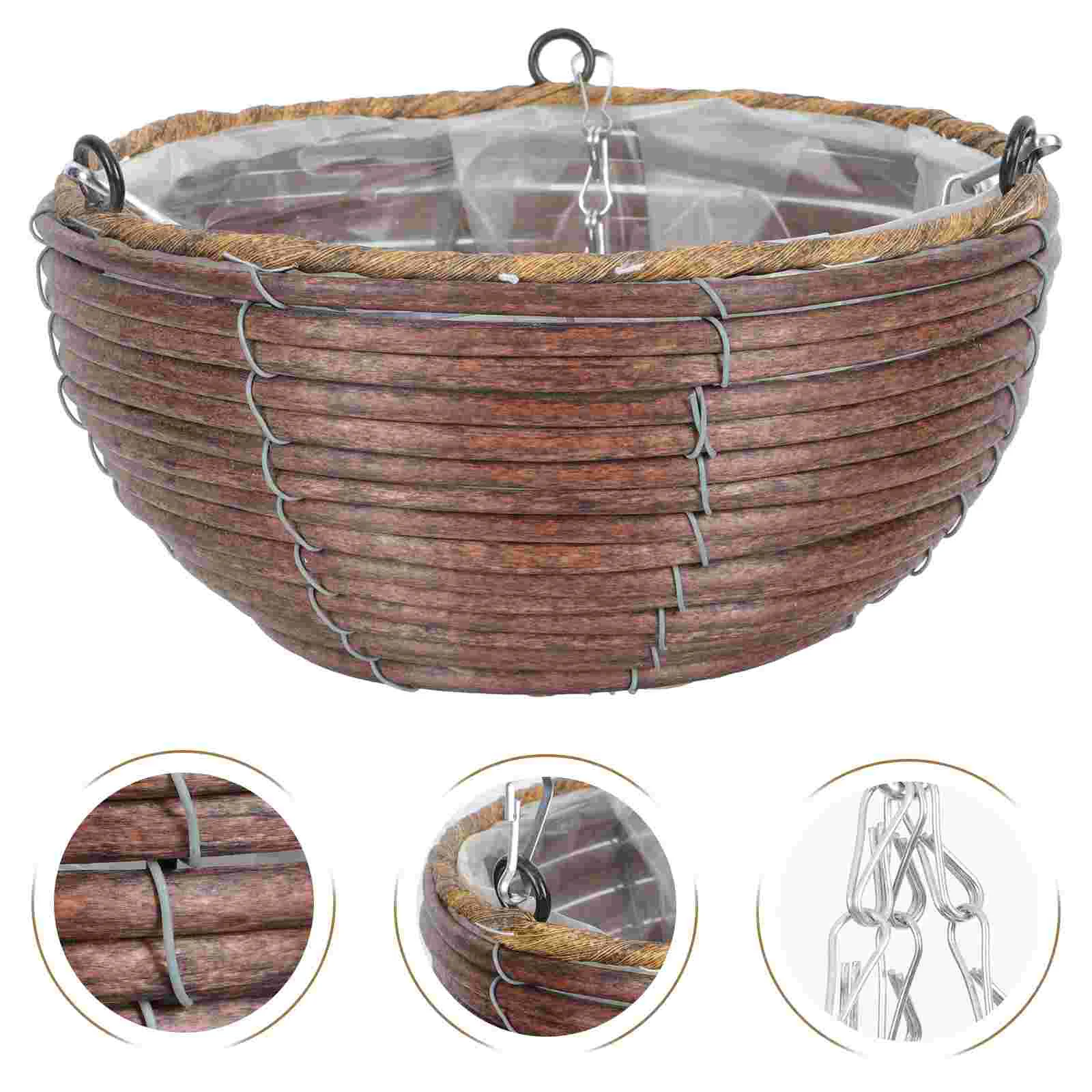 

1 шт., подвесная корзина для цветов для дома