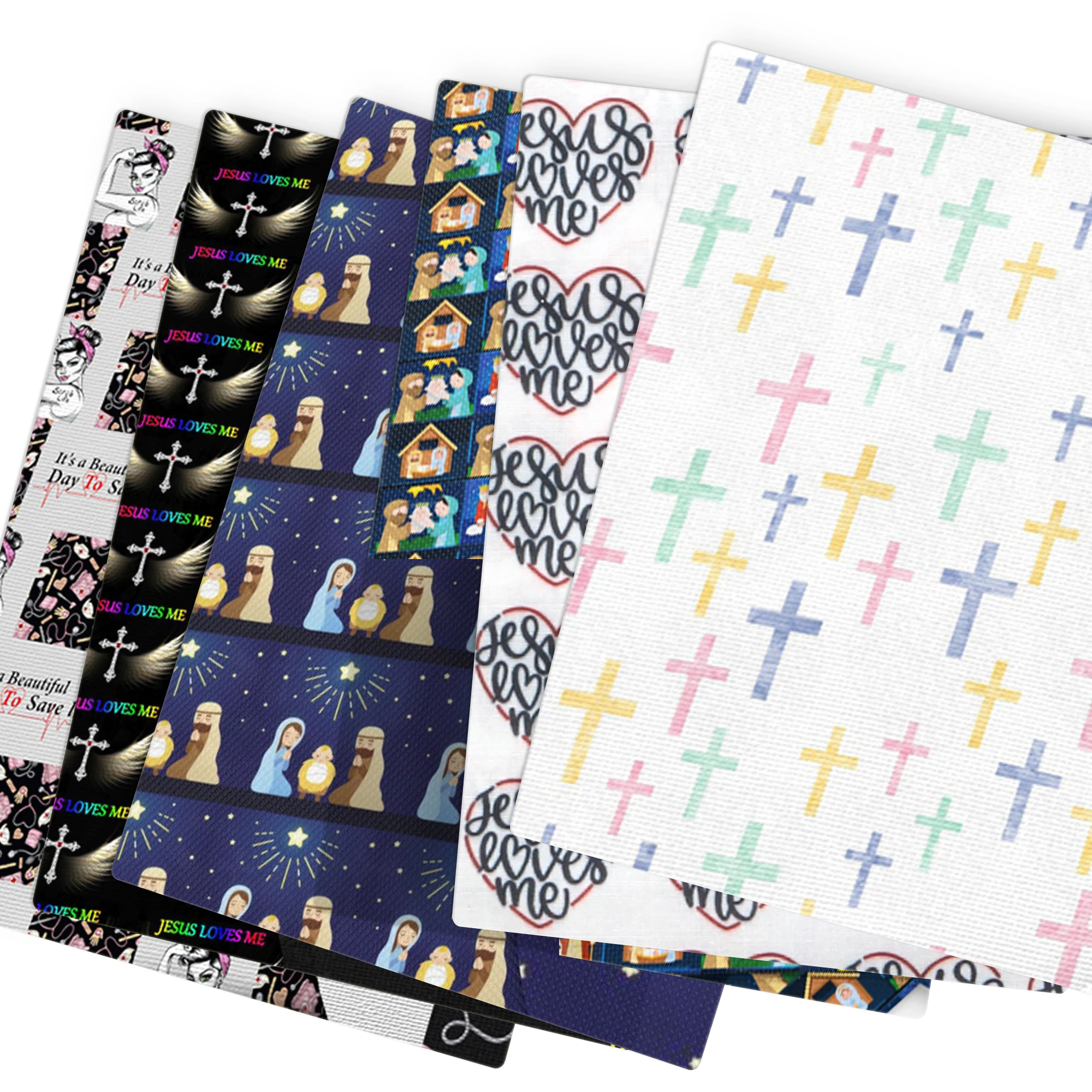 Аксессуары David Иисус любит меня Полиэстеровая хлопчатобумажная ткань для шитья