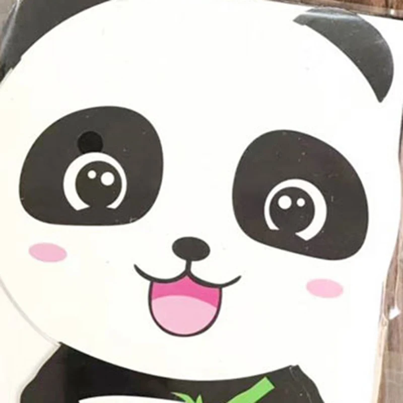 Мультфильм панда флаг и воздушные шары с днем рождения торт баннер один год