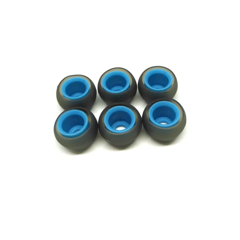 6 pcs blue ( M ) 6 шт/3 пары ANJIRUI 6,0 мм амбушюры(L M S) для внутриканальных наушников силиконовые наушники/ушные втулки Силиконовые Наушники Аксессуары - Цвет: 6 pcs blue ( M )