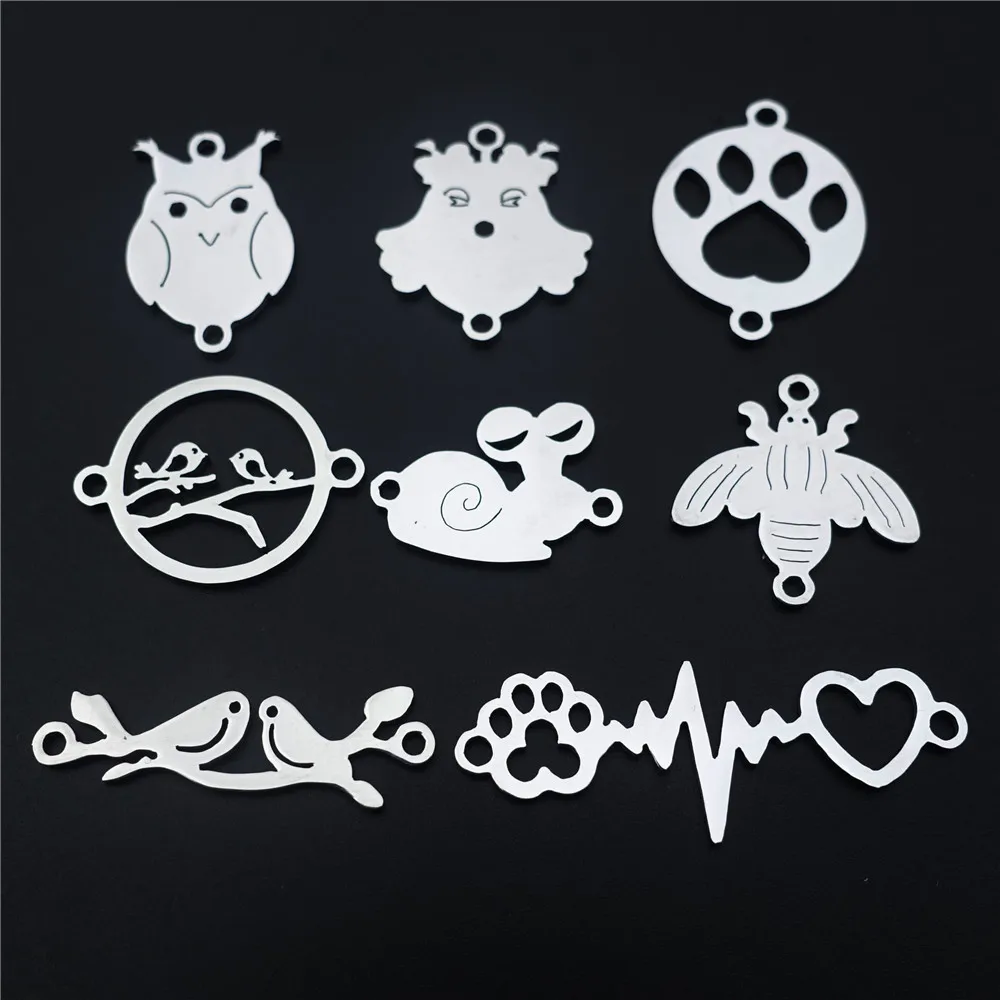 5 шт. соединители из нержавеющей стали в виде животных | Украшения и аксессуары