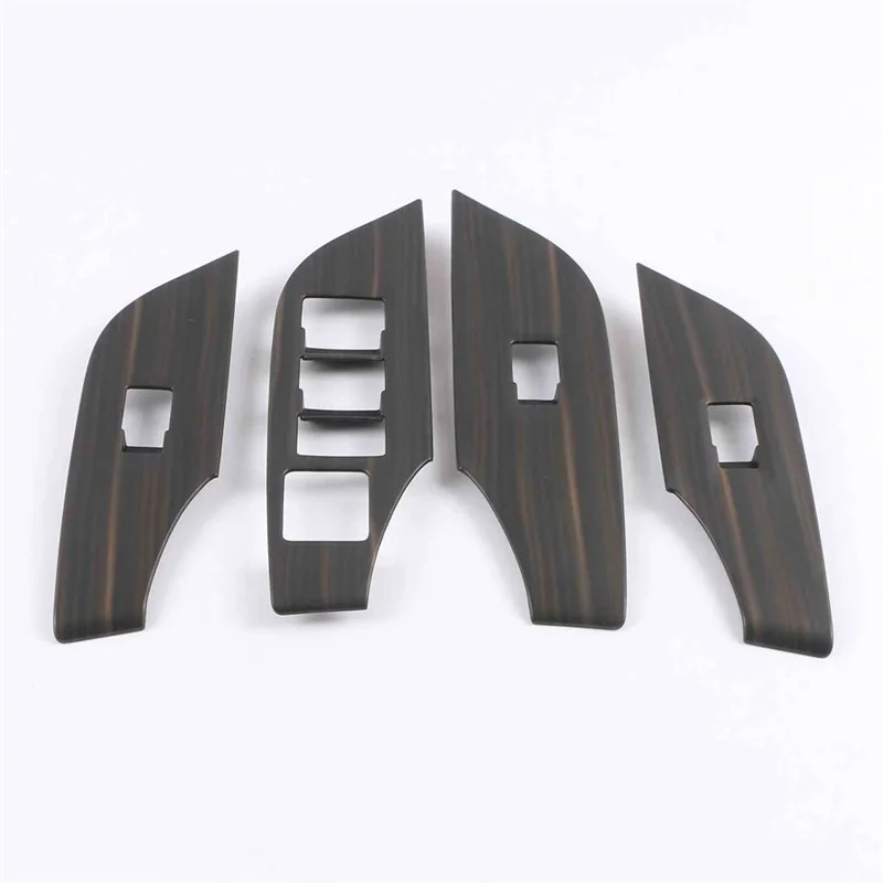 

For Toyota RAV4 XA50 RHD 2019 2020 Car Armrest Window Switch Lift Buttons Cover Decorative Trims Car Styling Accessories 4pcs