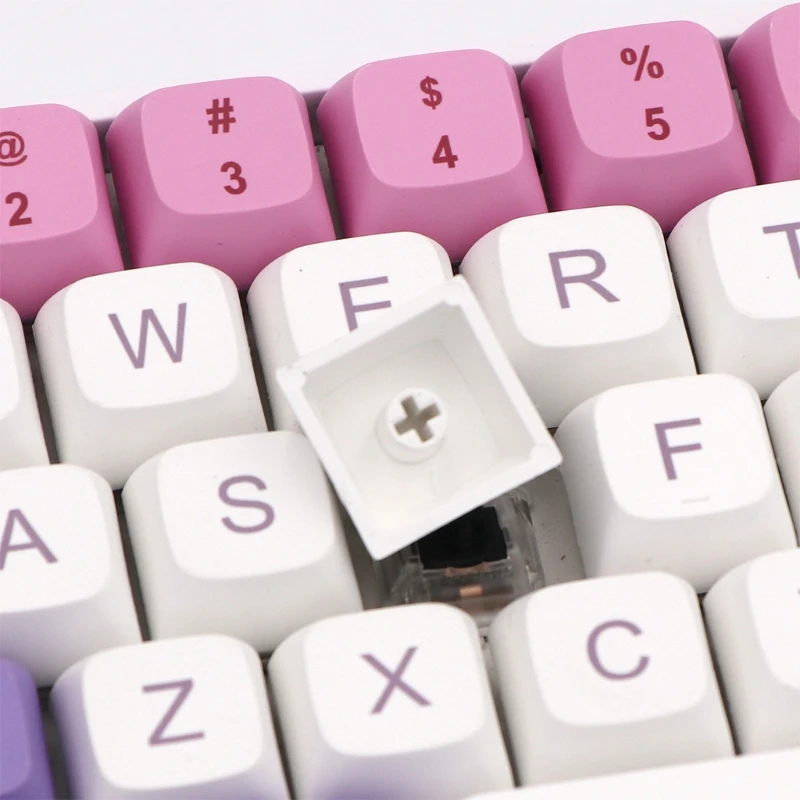 

134 Key Keycap Set ANSI Layout XDA Profile PBT 5 Sides Dye Sub Keycap for 61/87/104/108 Keys Mechanical Keyboard