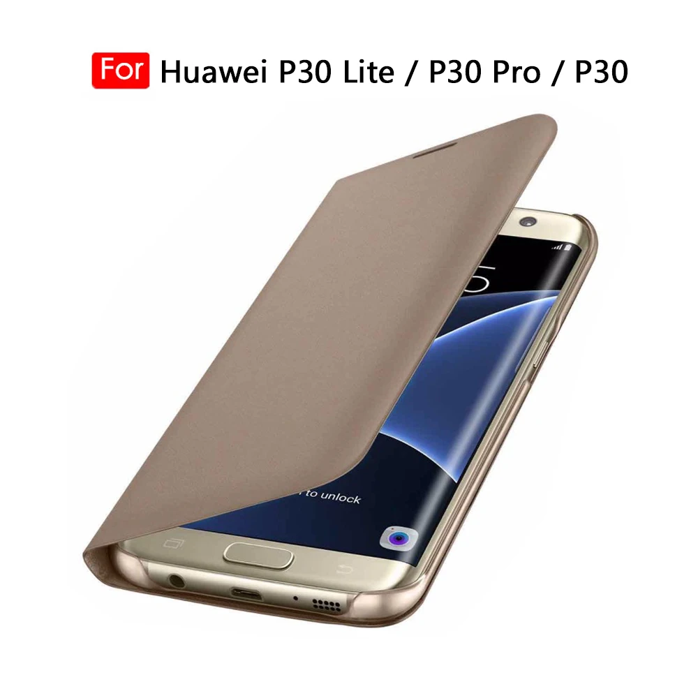 Кожаный чехол бумажник с откидной крышкой для Huawei P30 Lite Pro P 30 P30Lite P30Pro 30Pro HuaweiP30