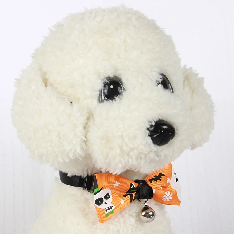 

Dog Cute Bow Tie With Bell Lovely Cat Nylon Necktie Small Medium Pet Photography Match Decoration Pet Clothes Accessory