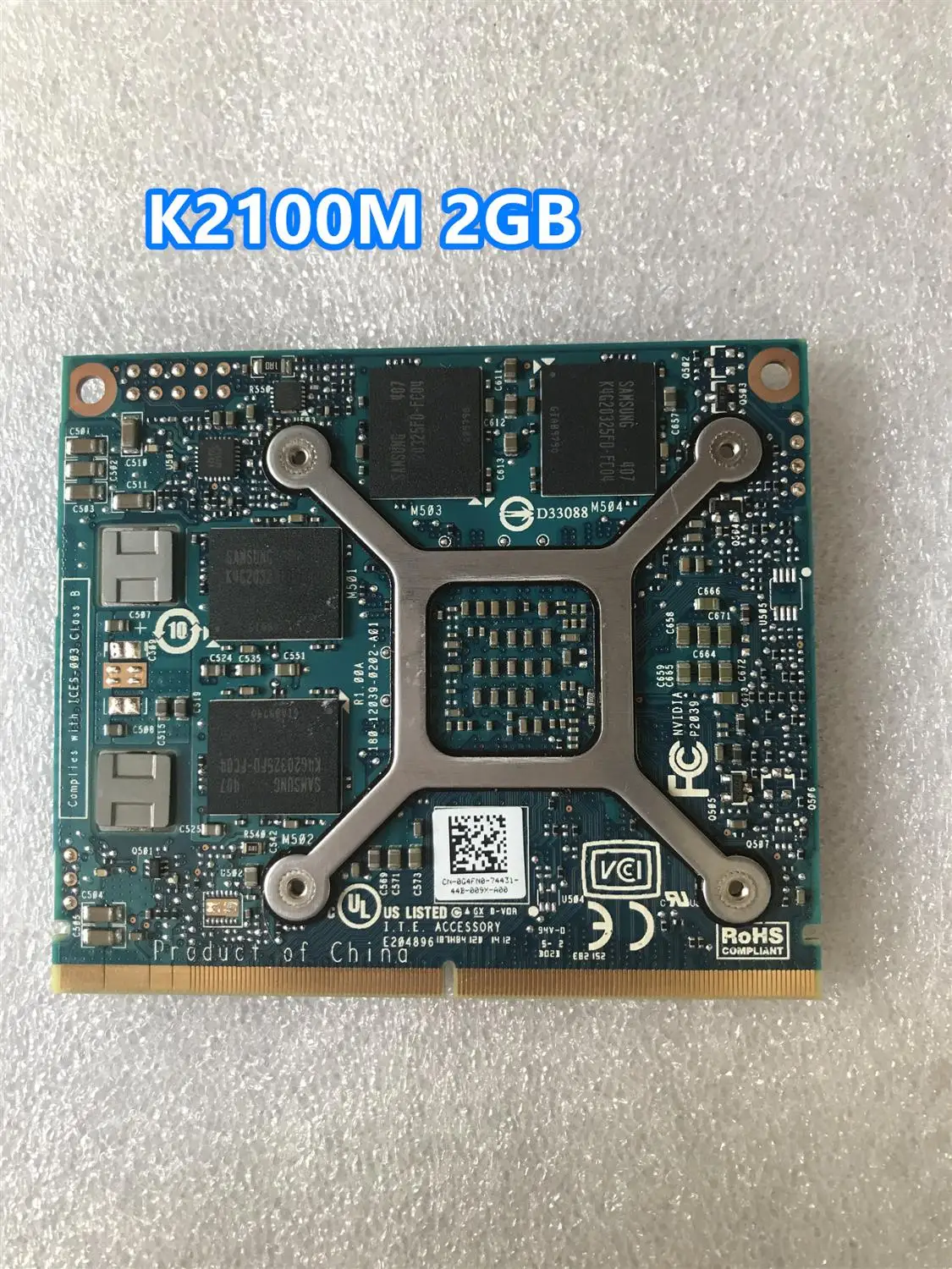 Quadro K2100M K 2100M GDDR5 Video Graphics Card N15P-Q3-A1 For Dell M6800 HP 8560W 8570W 8770W ZBook 15 17 G1 G2 100% Test OK
Quadro K2100M K 2100M GDDR5 Video Graphics Card N15P-Q3-A1 For Dell M6800 HP 8560W 8570W 8770W ZBook 15 17 G1 G2 100% Test OK