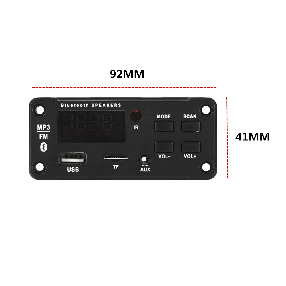 2*25 Вт 50 усилитель MP3 плеер декодер плата 12 в Bluetooth 5 0 автомобильный FM радиомодуль
