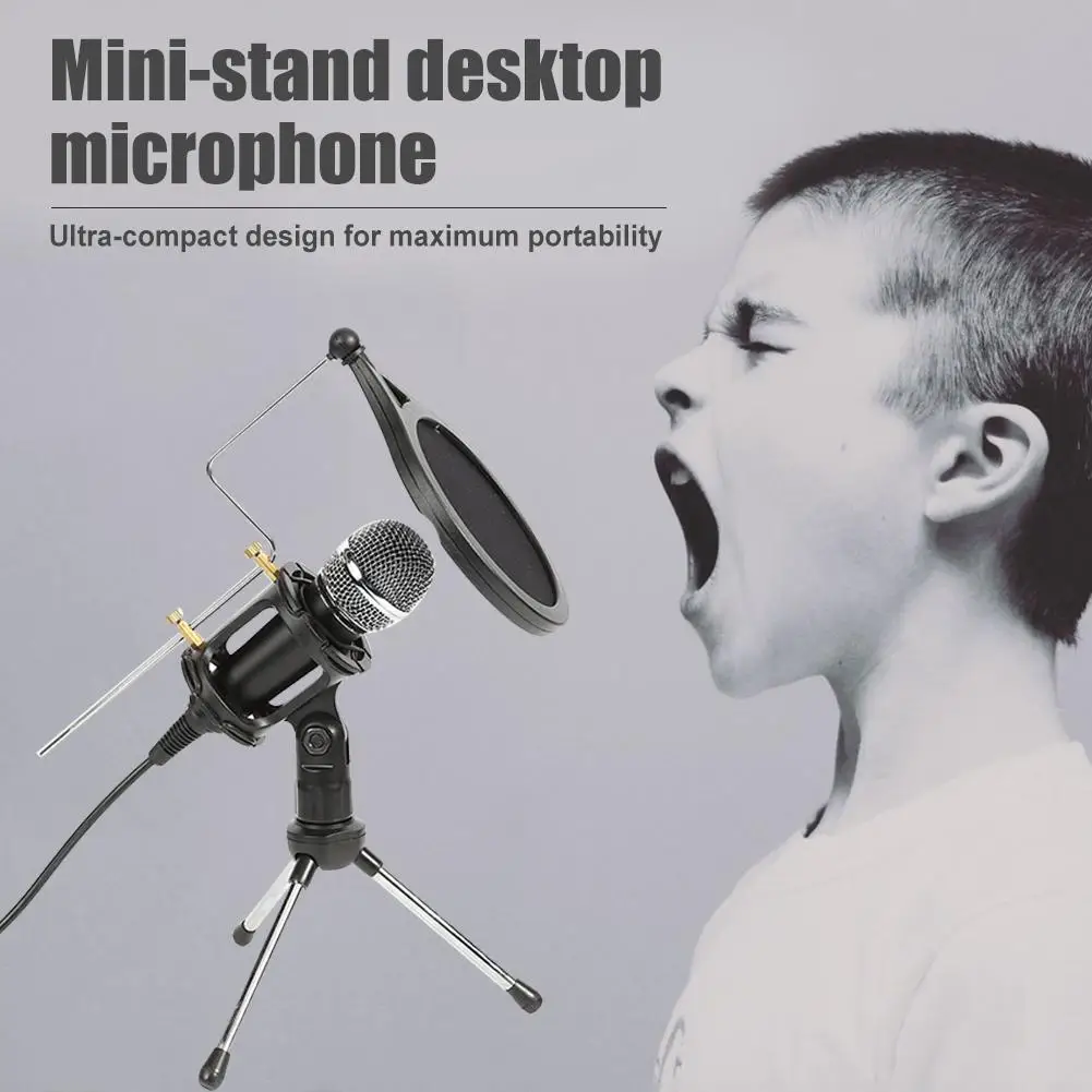Портативный микрофон Подставка Кронштейн Настольный Штатив для микрофона