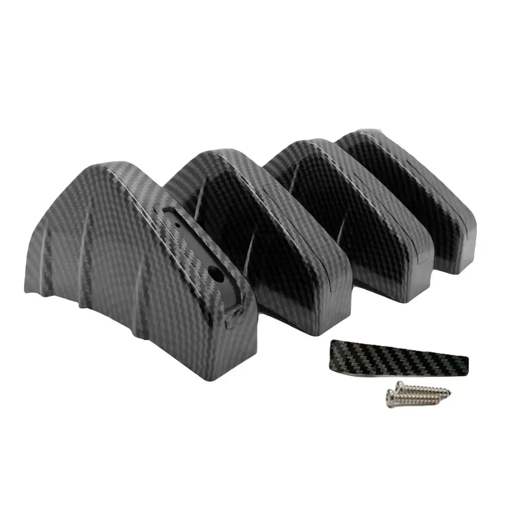 Универсальный углеволоконный диффузор заднего бампера для внедорожника 4 шт.