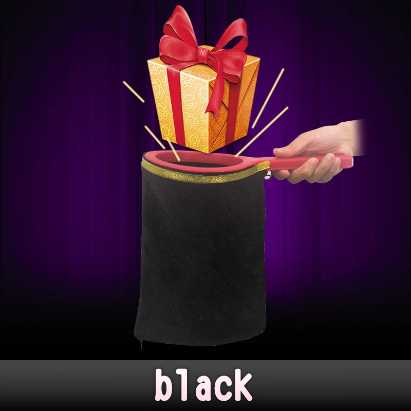 black Волшебная TricksToys изменения мешком начинающих маг Опора волшебное универсальная сумка разных цветов детские игрушки делают вещи появляются или исчезают - Цвет: black