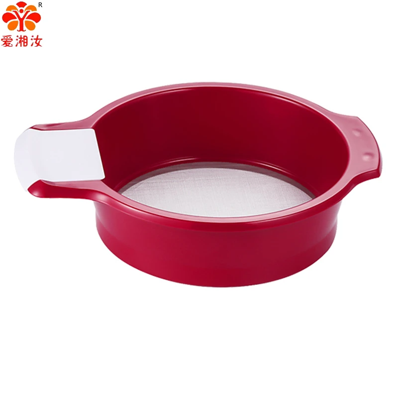 

Aixiangru Hand Held Flour Screen 60 Mesh Filter Superfine Leaky Sugar Powder Household Cake Baking Tool ABS+Stainless Steel