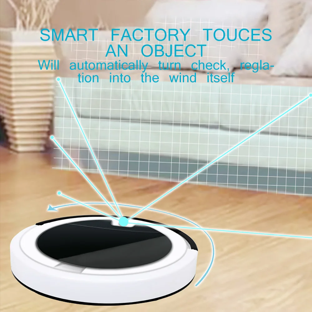

Household Automatic Efficient Smart Clean Robot Vacuum Cleaner Floor Sweeping Dust Remover Cleaning Robot Compact Mute Powerful