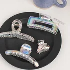 Заколки для волос Элегантные прозрачные пластиковые заколки для волос фантазийные Красочные простые шпильки для волос модные аксессуары для волос