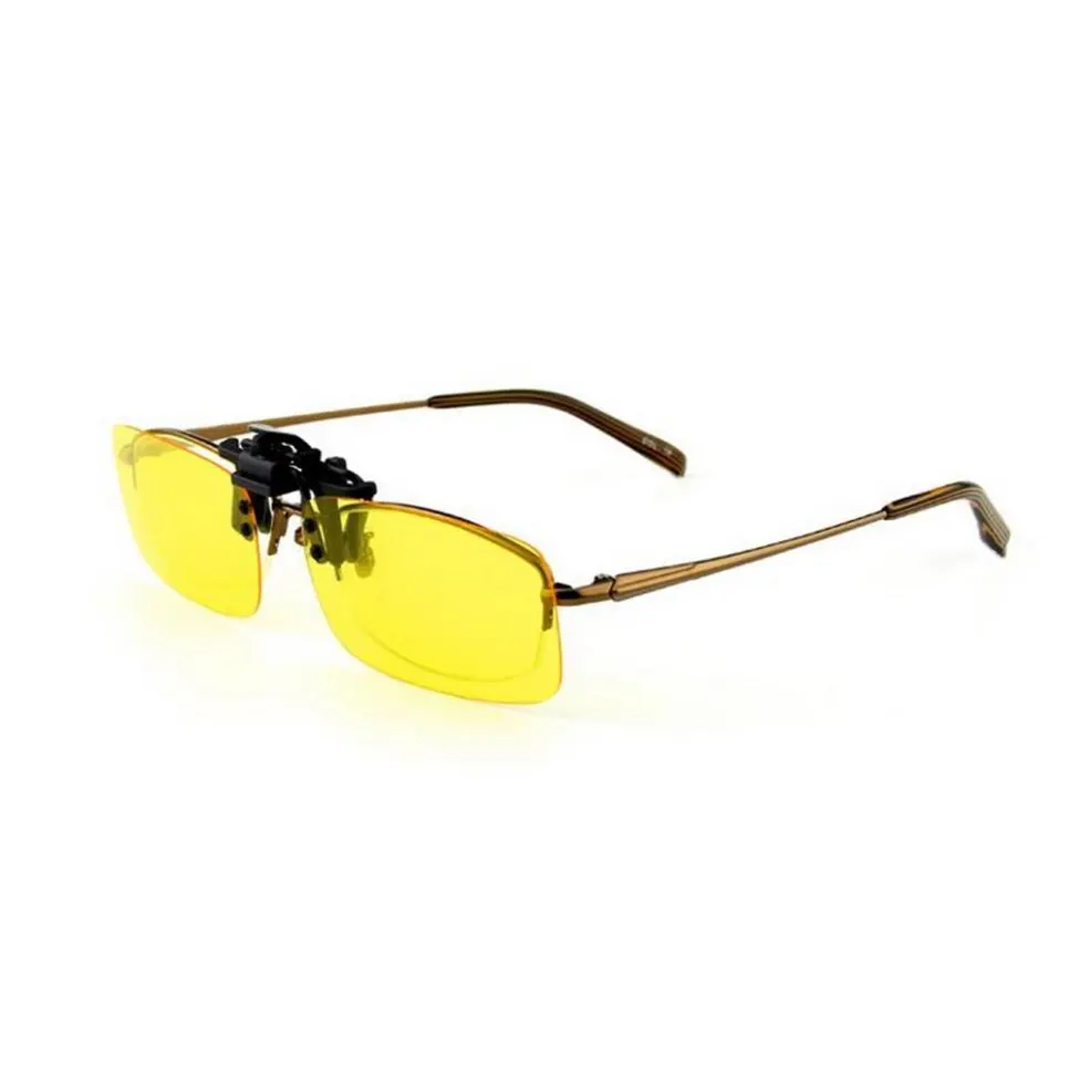 

newDriving Night Clip-on Flip-up Lens Sunglasses Cool Eyewear Clip On Lens Anti-UV 400 Unisex for Women & Men