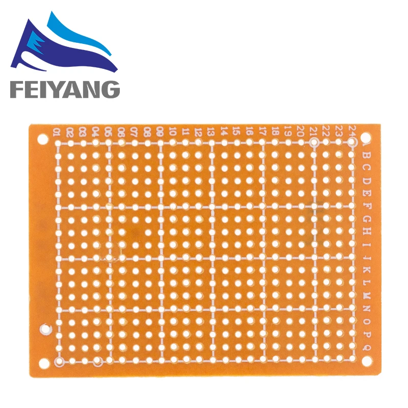 10 шт. 5*7 PCB 5x7 5 см 7 DIY Прототип бумаги универсальная плата желтая | Электронные