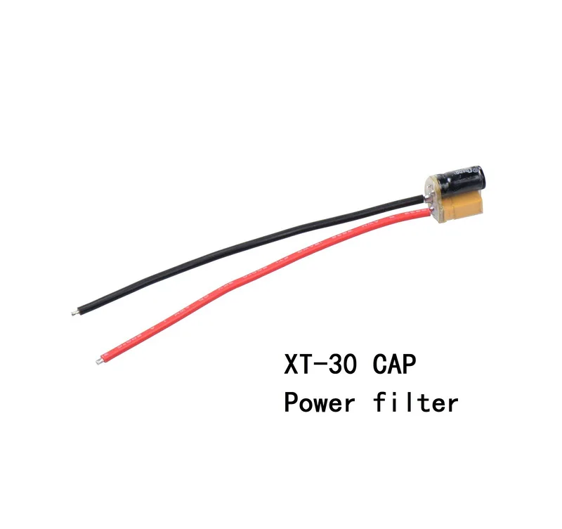 Силовой фильтр XT30 с крышкой 220 мкФ 25V 2-6S для радиоуправляемых FPV гоночных Фристайл