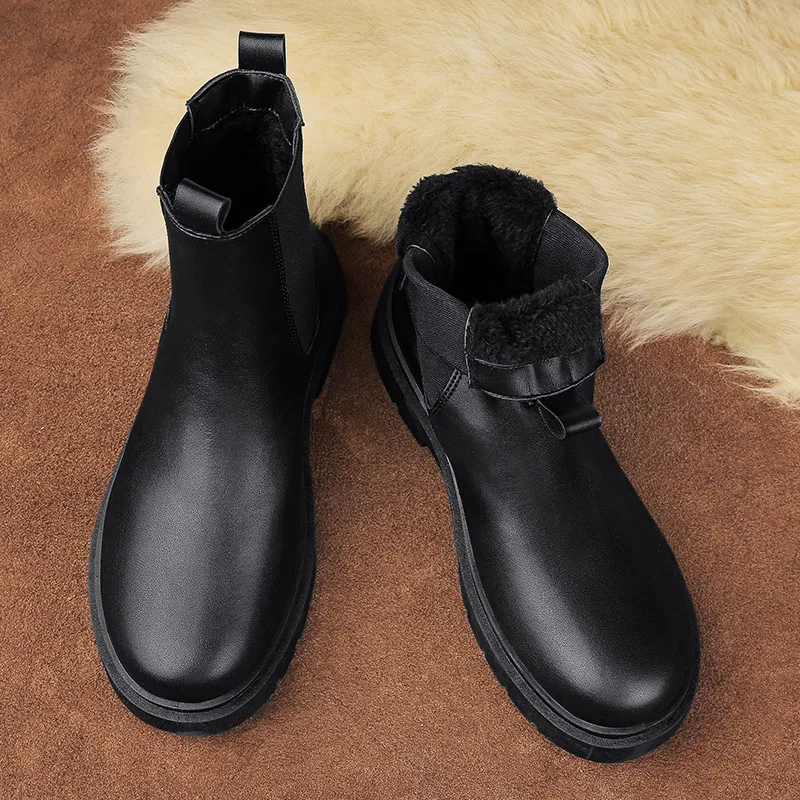 Ботинки мартинсы мужские зимние высокие берцы с бархатным утеплителем сапоги