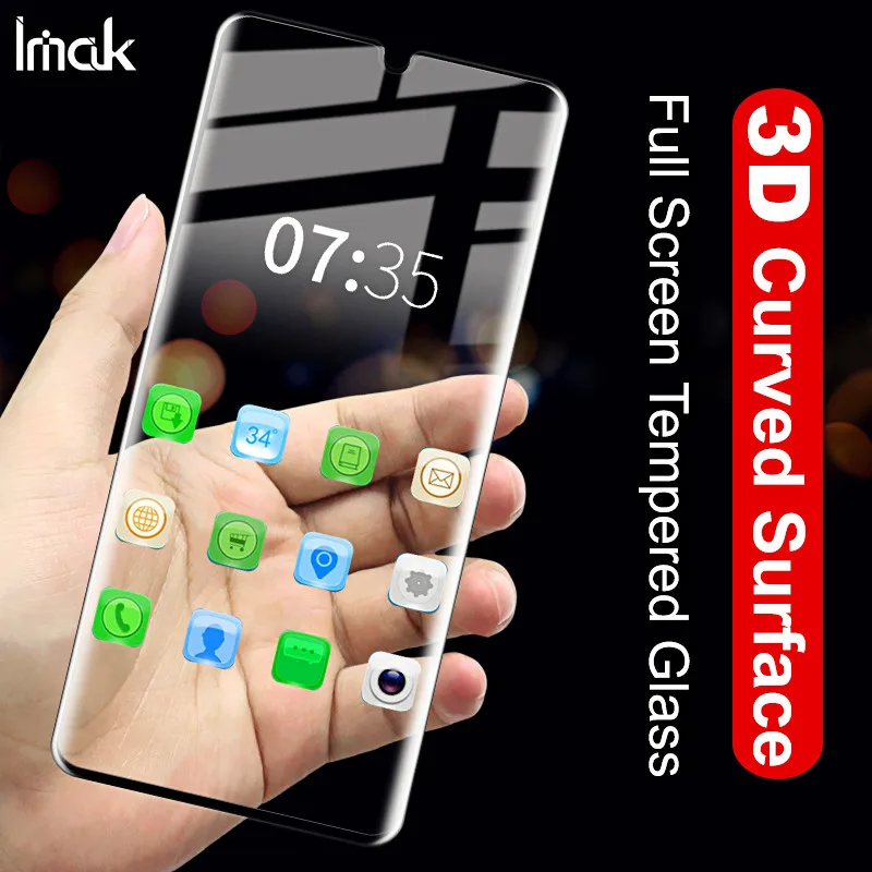 

For LG Velvet Tempered Glass IMAK 3D Curved Full Coverage Screen Protector for LG Velvet Glass Anti-explosion Tempered Glass