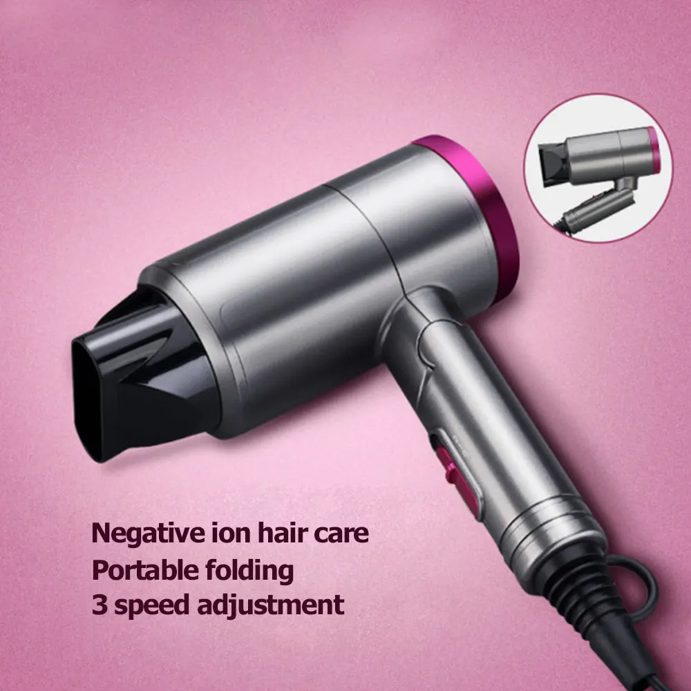 Новый дизайн Фены складной фен портативный мини металлический распылитель