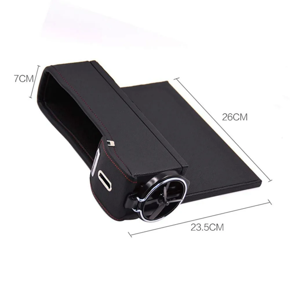 Автомобильный Органайзер на сиденье коробка для хранения чашка держатель