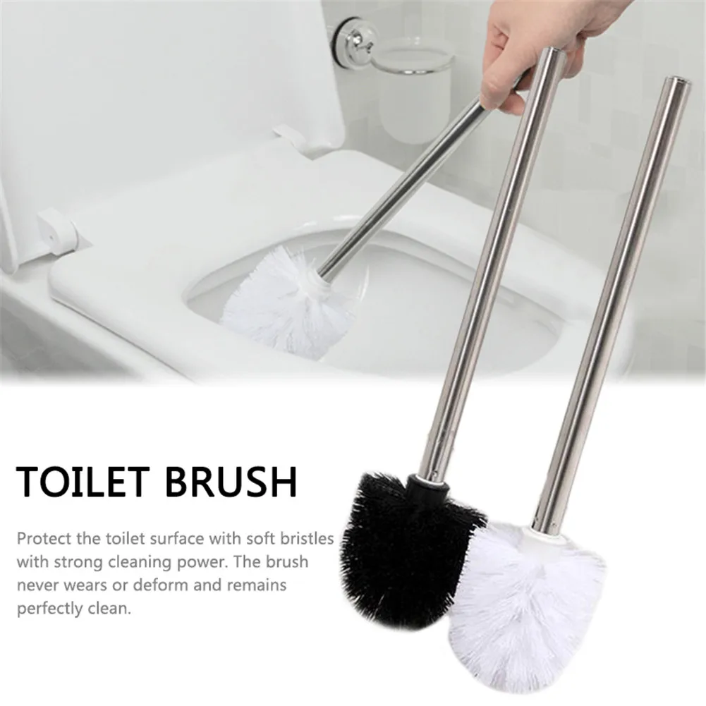 

2021 New Style Toilet Articles For Stainless Steel Handle Toilet Brush Suit Household Hanger Frame Cleaning Brush WC-Borstel