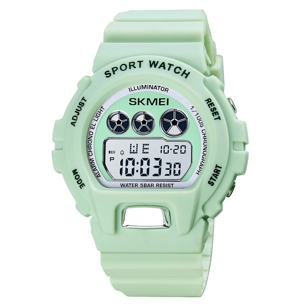 

SKMEI 2021 новые модные цифровые часы спортивные мужские уличные водонепроницаемые часы Военные многофункциональные светодиодные электронные...