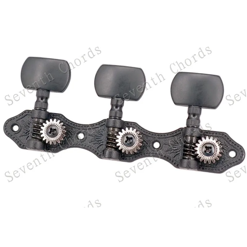 Набор из 2 предметов черные струнные тюнеры для тюнинга машинные головки