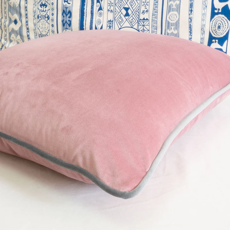 Разноцветный серый бархатный чехол для подушки стула/дивана наволочка домашний