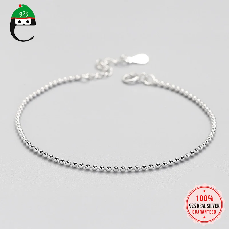 ElfoPlataSi,, 925, твердые, Настоящее серебро, бусины, 925, браслет для женщин, жены, девушек, леди, хорошее серебро, ювелирное изделие, ED63