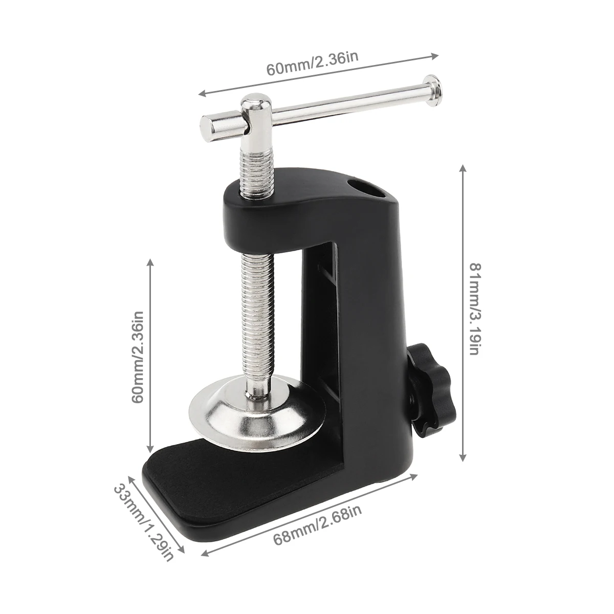 Aluminum Alloy Microphone Cantilever Bracket Clamp Holder with 12MM Hole Diameter and Non-slip Mat for Audio accessories | Лампы и