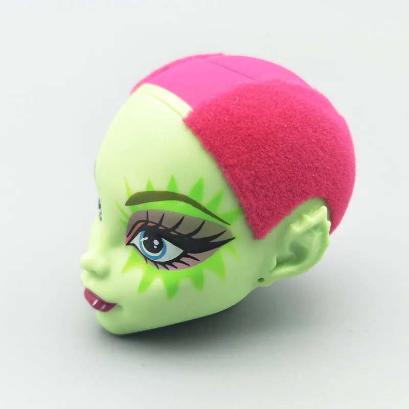 Зеленая лысая мягкая голова для куклы Monster High BJD Голова монстра 1/6 аксессуары