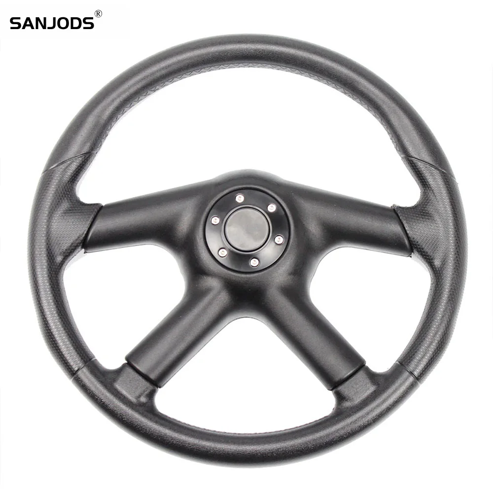 

Спортивный руль SANJODS для гольфа 4, модифицированный руль для автомобиля, 14 дюймов, 35 см, алюминиевый подвижный руль, универсальный, подходит для JDM